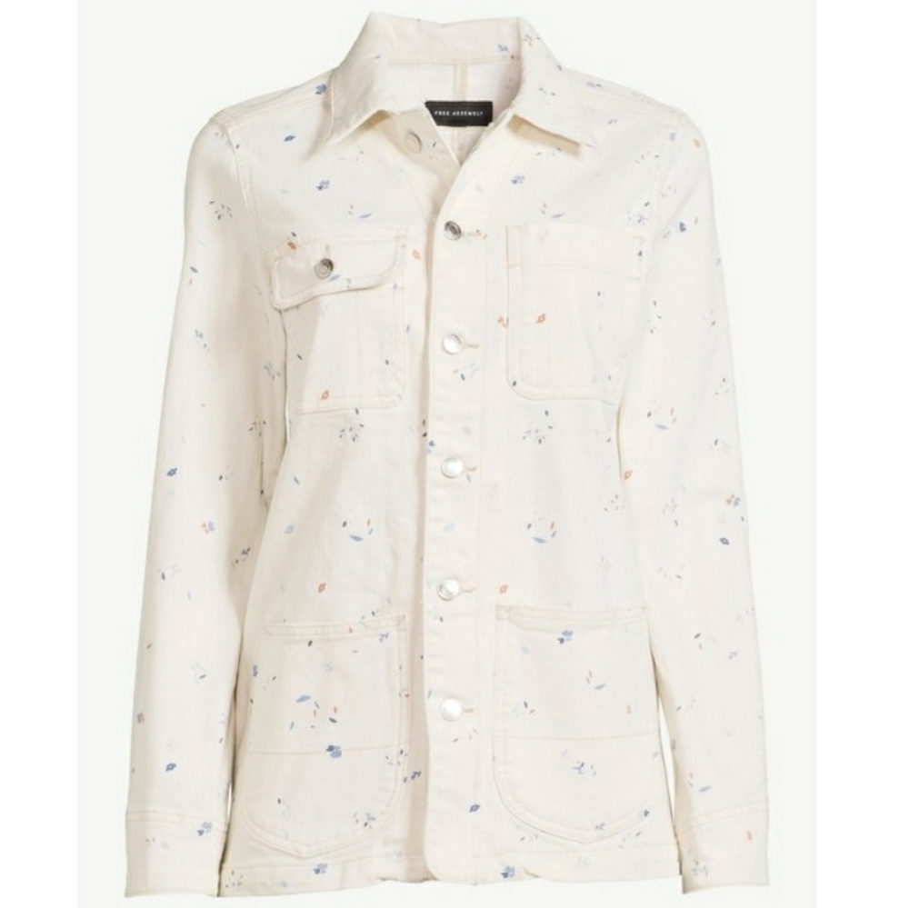 Free Assembly Women's Denim Barn Jacket - Size L